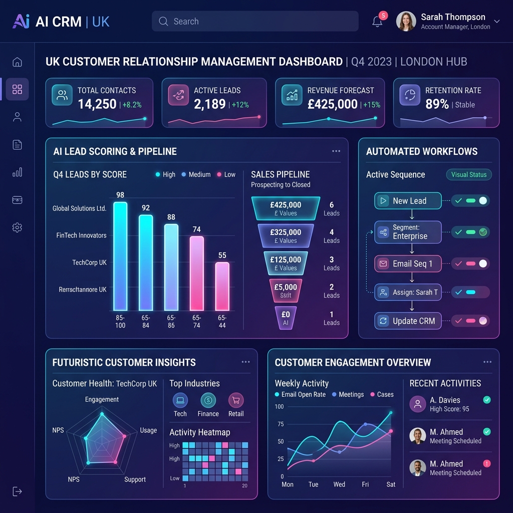 AI CRM Software UK: Helping Small Businesses Grow Without Growing Their Workload